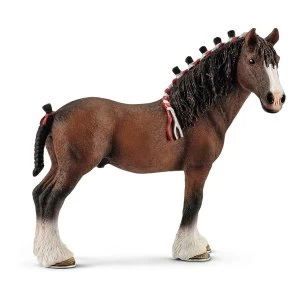 SCHLEICH Farm World Clydesdale Gelding Toy Figure