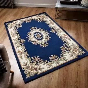 Oriental Weavers Royal Blue Rug - 69x137cmhalfcircle, Wool