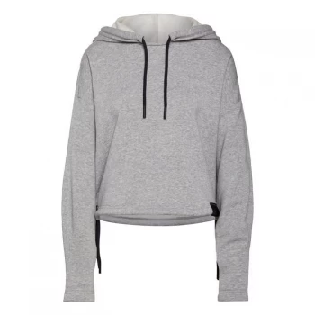 adidas Sportswear Studio Lounge Fleece Hoodie Wome - Medium Grey Heather