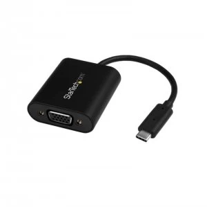 StarTech USB C To VGA Presentation Mode Adapter Black