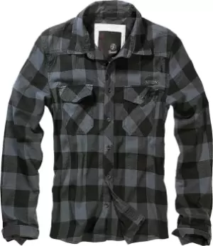 Brandit Check Shirt, black-grey, Size XL, black-grey, Size XL