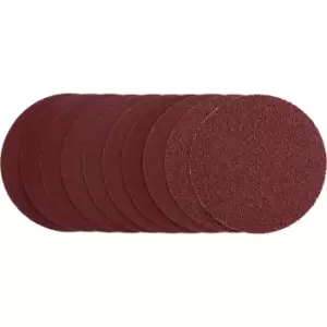 Draper Unpunched Hook and Loop Sanding Discs 125mm 125mm Assorted Pack of 10