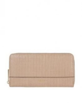 Accessorize Large Zip Around Wallet - Nude