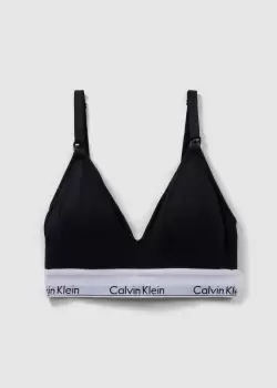 Calvin Klein Womens Underwear Modern Cotton Maternity Bralette In Black