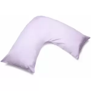 Belledorm Easycare Percale V-Shaped Orthopaedic Pillowcase (One Size) (Violet)