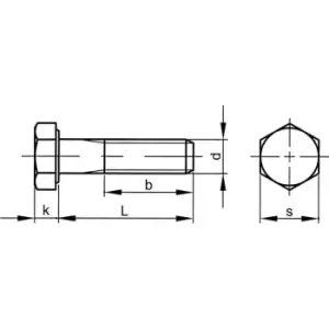 Qualfast M16X75 Hex Head Bolt Z&Y (GR-8.8)- you get 25