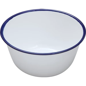 white enamel pudding basin small 10cm