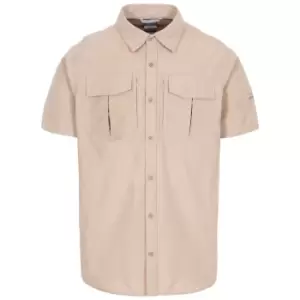 Trespass Mens Baddenotch Travel Shirt (S) (Wheat)