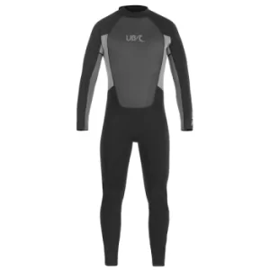 UB Mens Blacktip Mono Long Wetsuit Black/Grey Small