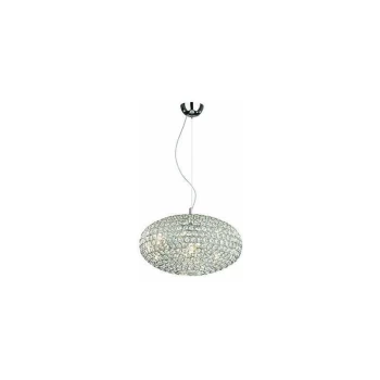 Ideal Lux Orion - 6 Light Small Ceiling Pendant Chrome, E14