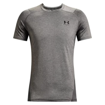 Under Armour HeatGear Armour Fitted Short Sleeve Training Top Mens - Grey