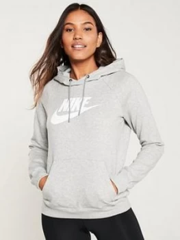 Nike Sportswear Essential OTH Hoodie - Dark Grey Heather, Size XL, Women