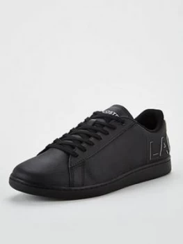 Lacoste Carnaby Evo Leather Trainers - Black, Size 11, Men