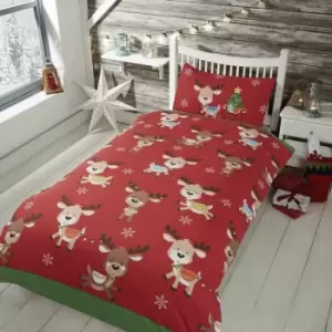 Rudolph and Friends Single Duvet Cover