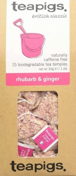 Teapigs Rhubarb & Ginger Tea - 15 Bags