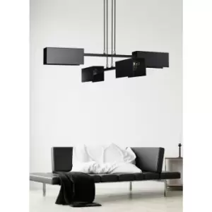 Emibig Tolos Black Multi Arm Pendant Ceiling Light 4x E27