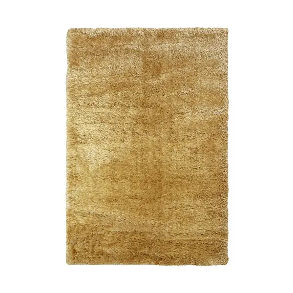 Homemaker Supersoft Plain Rug Ochre 080X150Cm