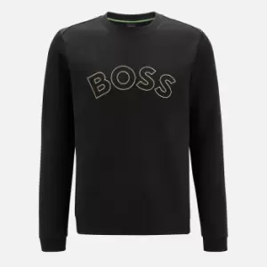 BOSS Green Salbo Iconic Logo-Printed Jersey Sweatshirt - S