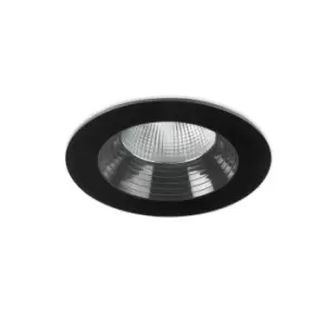 Dako Outdoor LED Recessed Downlight Black 8cm 695lm 3000K IP65