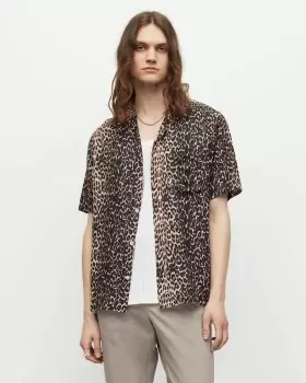 AllSaints Feline Leopard Print Shirt