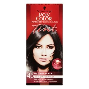 Schwarzkopf Poly Color Natural Black 45 Permanent Hair Dye