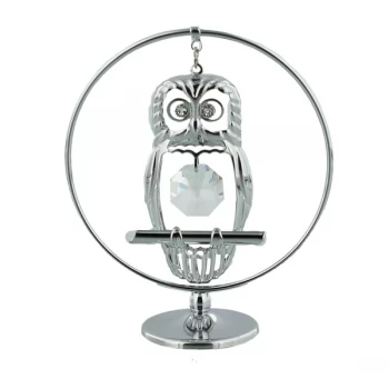 Crystocraft Ornament - Owl - Crystals From Swarovski