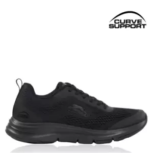 Slazenger Curve Support E-Mesh Trainers Mens - Black