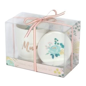 Loveliest Mum Mug and Coaster Set