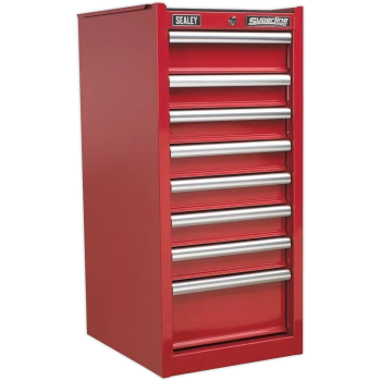 Sealey Superline Pro 8 Drawer Heavy Duty Cabinet Hang On Tool Chest Red