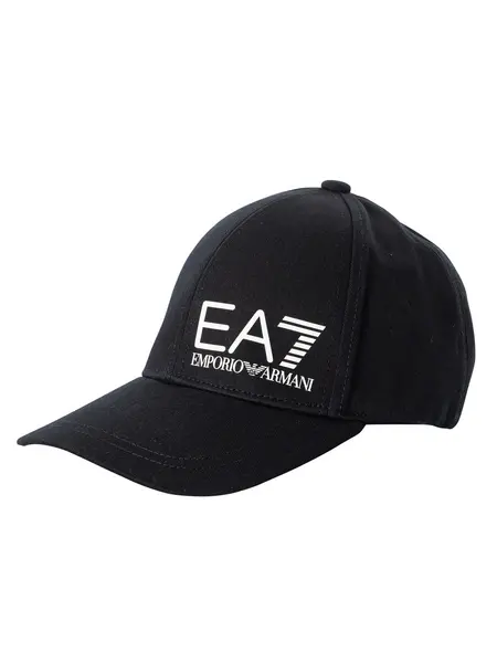 EA7 Logo Baseball Cap Black/White One Size