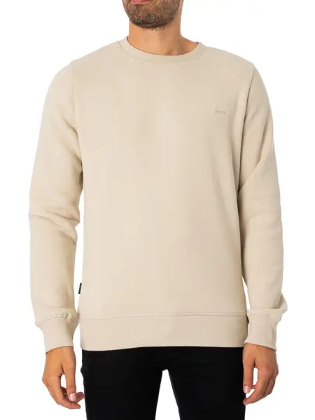 Superdry Essential Logo Sweatshirt Light Stone Beige S