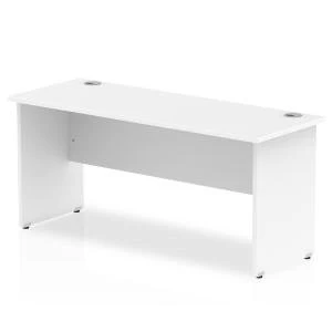 Trexus Desk Rectangle Panel End Leg 1600x600mm White Ref MI002248