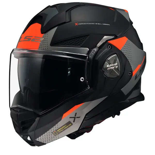 LS2 FF901 Advant X Oblivion Matt Black Titanium Modular Helmet Size S