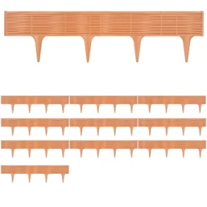 Lawn Edge Bed Frame Set 7.8 m Terracotta