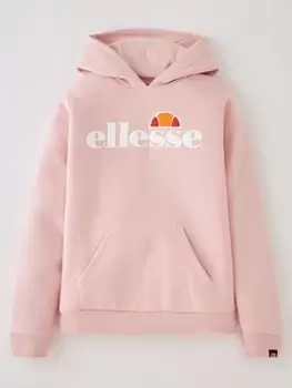 Ellesse Junior Girls Core Isobel Pullover Hoodie - Light Pink, Size 13-14 Years, Women