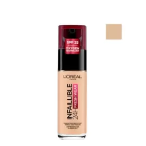 LOreal Infaillible 24h Fresh Wear Liquid Foundation 180 Rose Sand 30ml