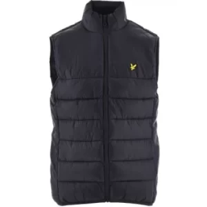 Lyle and Scott Navy Wadded Gilet