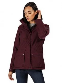 Regatta Loretta Waterproof Jacket - Dark Burgundy , Dark Burgundy, Size 16, Women