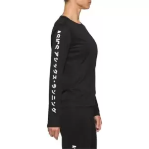 Asics Womens Katakana LS Running Top - Black