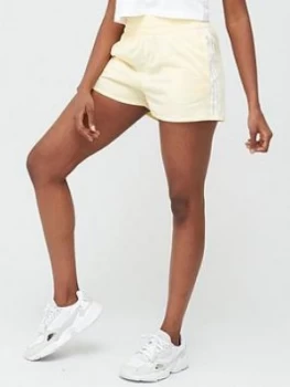 adidas Originals 3 Stripe Shorts - Yellow, Size 12, Women