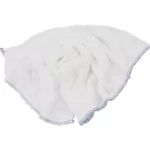 Cotswold White Cotton Dishcloths Blue Trim (Pk-10)