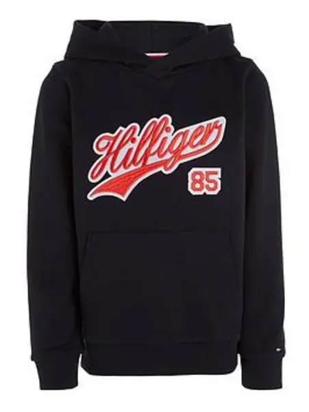 Tommy Hilfiger Boys Hilfiger Script Hoodie - Navy, Size 4 Years