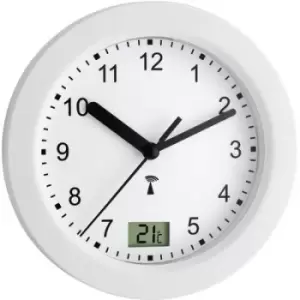 TFA Dostmann 60.3501 Radio Wall clock 17.5cm x 5.5cm White Suitable for bathrooms/wet rooms