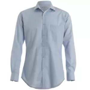 Kustom Kit Mens Premium Long Sleeve Oxford Shirt (15.5) (Light Blue)