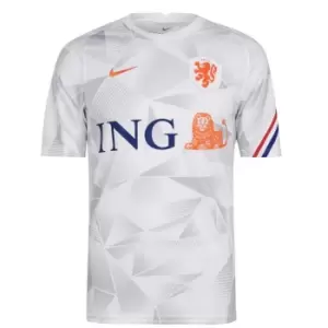 Nike Netherlands Pre Match Shirt 2020 Mens - White