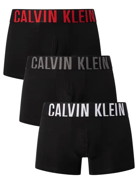 Calvin Klein 3 Pack Intense Power Trunks Black (White/Grey/Red) S