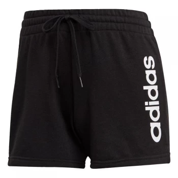 adidas Essentials Slim Logo Shorts Womens - Black / White