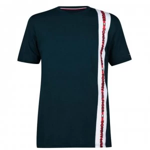 Tommy Bodywear Stripe Short Sleeve T Shirt - Green MCH