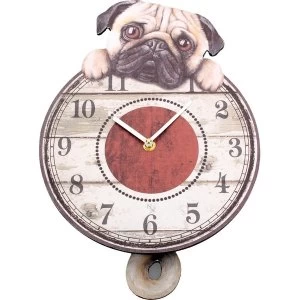 Puggin Tickin 32cm Clock