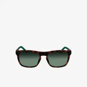 Lacoste Mens Rectangle Sport Line Sunglasses Size Unique size Dark Havana